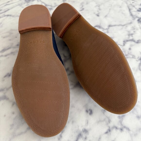 Sperry Navy/Green Seaport Penny Kiltie Loafer Shoes Womens Size US 6.5 - Picture 6 of 7